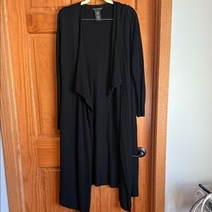 Chelsea & Theodore Classic Black Knit Cardigan